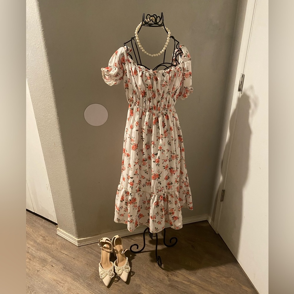 Summer casual rose dress ⭐️✨🌸